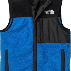 The North Face Kids Blue and Black Fleece Vest
